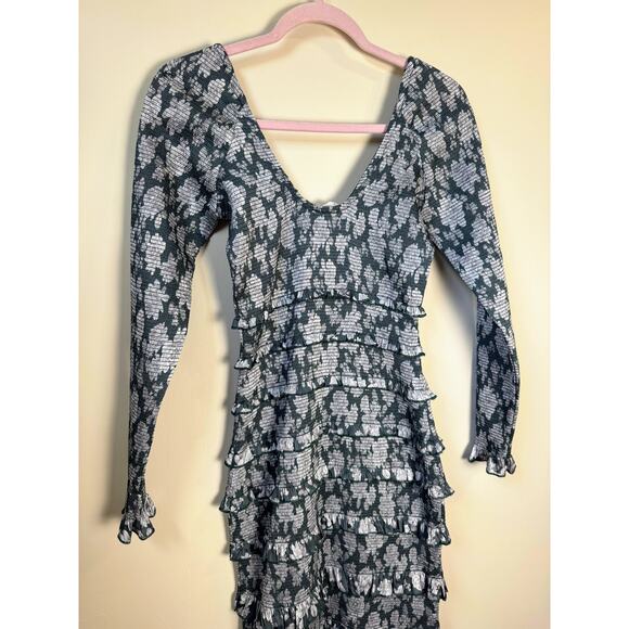 NEW NWT V. Chapman Lanie Floral Maxi Dress Size 4 - Picture 7 of 8